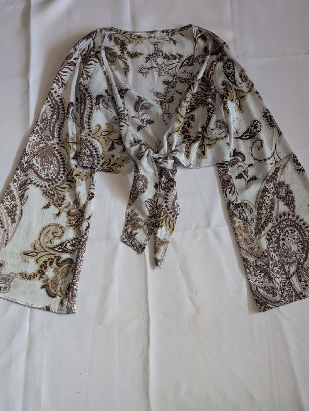 Micas Front Tie Cardigan